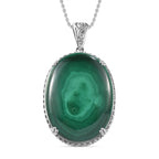 Malachit Schmuckset Edelstahl ca. 99,01 ct.