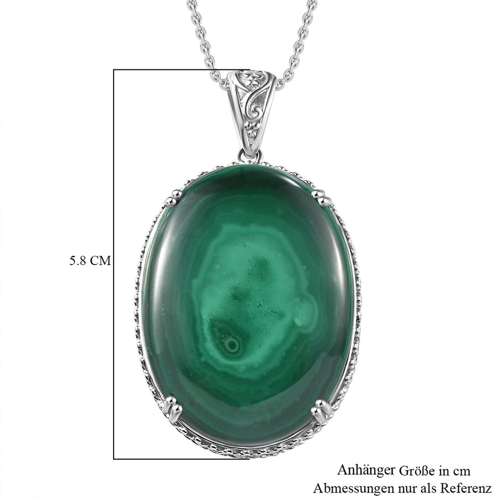 Malachit Schmuckset Edelstahl ca. 99,01 ct.