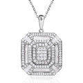Weißer Diamant-Anhänger mit 45cm Kette - 1,50 ct.