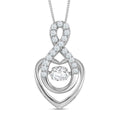 Moissanit Anhänger mit 45cm Kette - 0,72 ct.