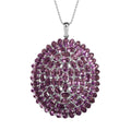 Afrikanischer Amethyst Schmuckset 925 Silber rhodiniert ca. 16,34 ct.