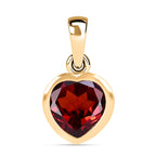 Mosambik Granat Schmuckset 925 Silber vergoldet ca. 3.83 ct