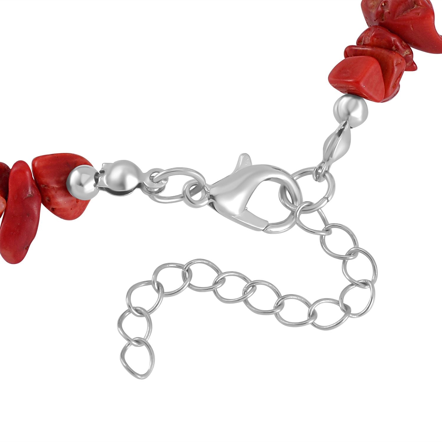Blauer Howlit, Rote Koralle Schmuckset  Legierung Schwarz oxidiert ca. 161.00 ct