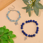 Lapislazuli, Aquamarin Schmuckset  Legierung Schwarz oxidiert ca. 200.00 ct