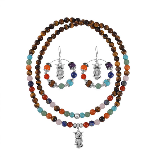 Mehrfarbig Edelsteine Schmuckset Reiner Edelstahl Schwarz oxidiert Schwarz oxidiert ca. 630,00 ct.
