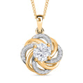 Moissanit Anhänger mit 45cm Kette - 0,92 ct.