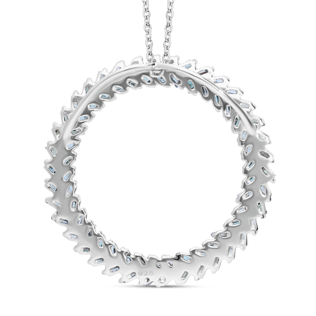 Blauer Diamant Schmuckset 925 Silber platiniert ca. 0.50 ct