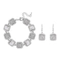 Weißer Kristall Schmuckset
