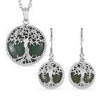Grüner Aventurin Schmuckset  Legierung ca. 49.00 ct
