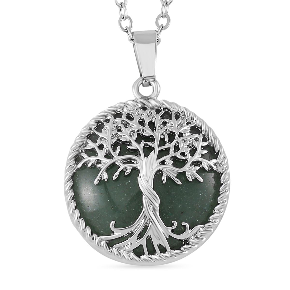 Grüner Aventurin Schmuckset  Legierung ca. 49.00 ct