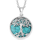 Blauer Howlit Schmuckset  Legierung ca. 49.00 ct
