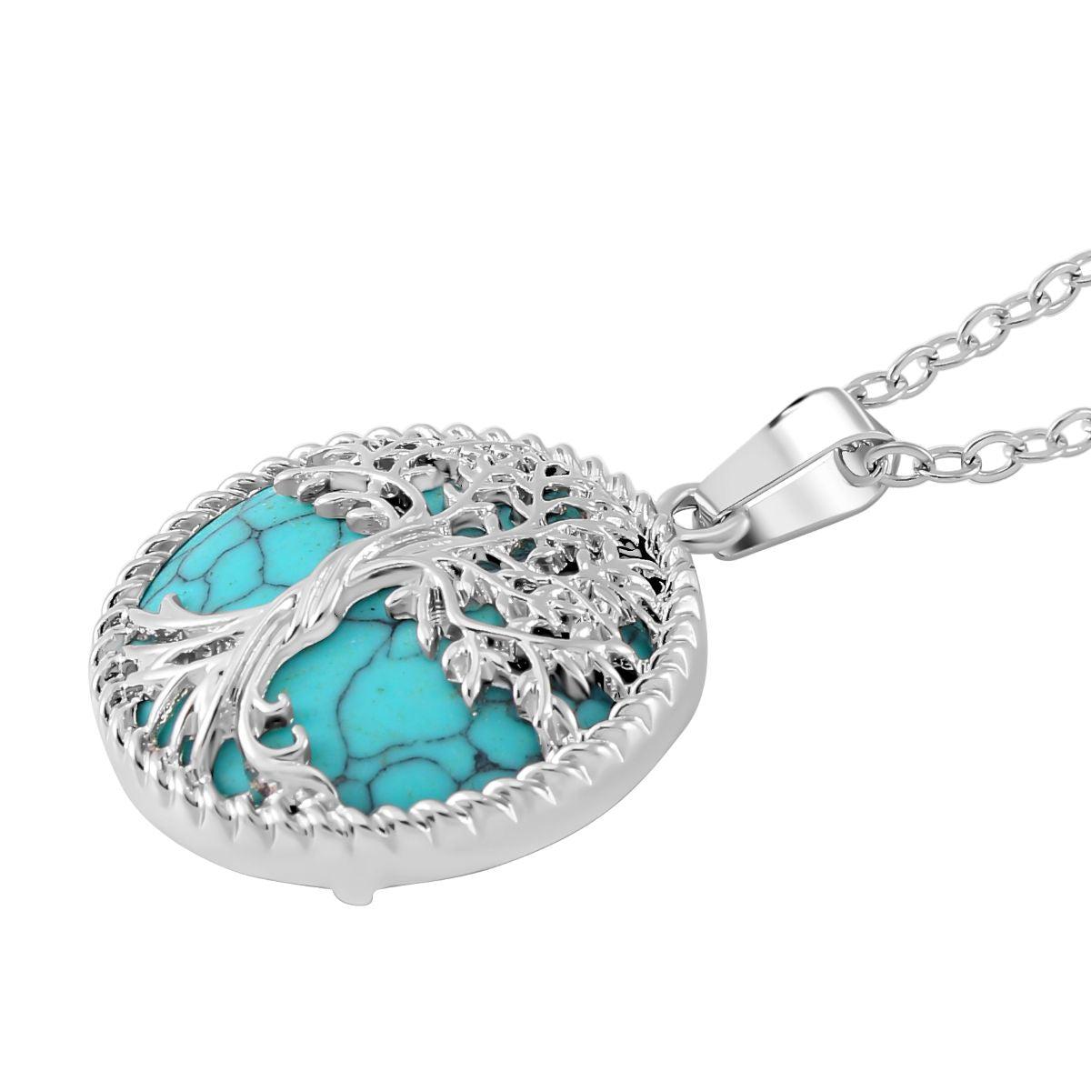 Blauer Howlit Schmuckset  Legierung ca. 49.00 ct