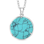 Blauer Howlit Schmuckset  Legierung ca. 49.00 ct