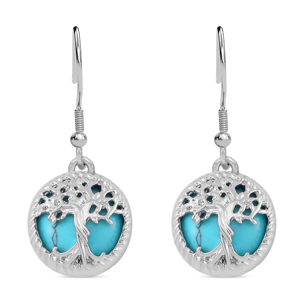 Blauer Howlit Schmuckset  Legierung ca. 49.00 ct