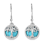 Blauer Howlit Schmuckset  Legierung ca. 49.00 ct