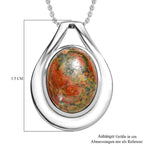 Unakite Schmuckset Edelstahl ca. 17,78 ct.