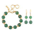 Grünes Aventurin-Schmuckset - 185 ct.