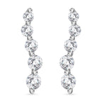 Weißer Zirkonia Schmuckset 925 Silber rhodiniert