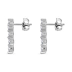 Weißer Zirkonia Schmuckset 925 Silber rhodiniert