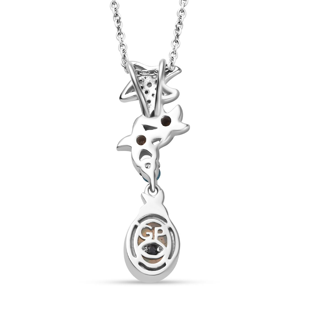 GP Celestial Kollektion - AA Natürlicher, äthiopischer Welo Opal, Neon Apatit Schmuckset 925 Silber rhodiniert, 925 Silber Rhodiniert und 750 Gelbgold Vermeil ca. 1.33 ct