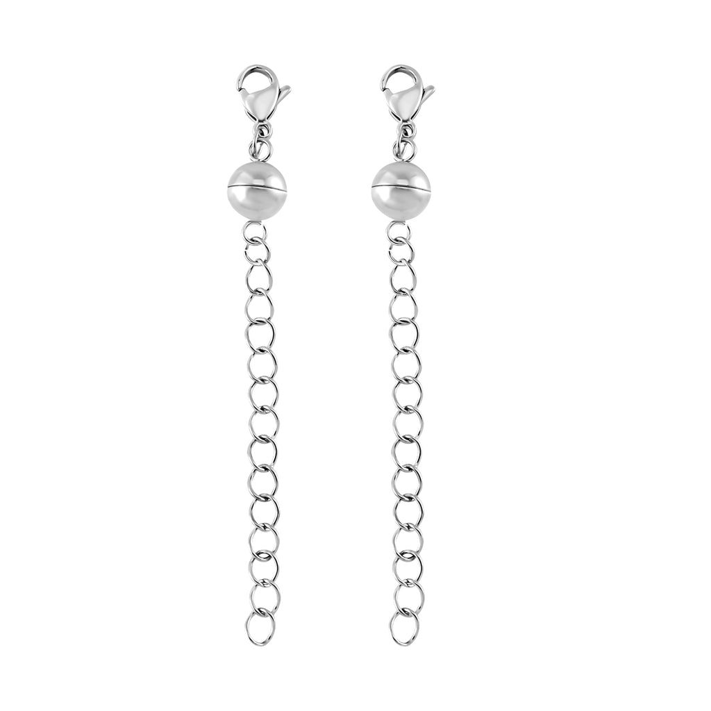 Reiner Edelstahl rhodiniert Schmuckset ca. 6,30g