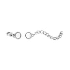 Reiner Edelstahl rhodiniert Schmuckset ca. 6,30g