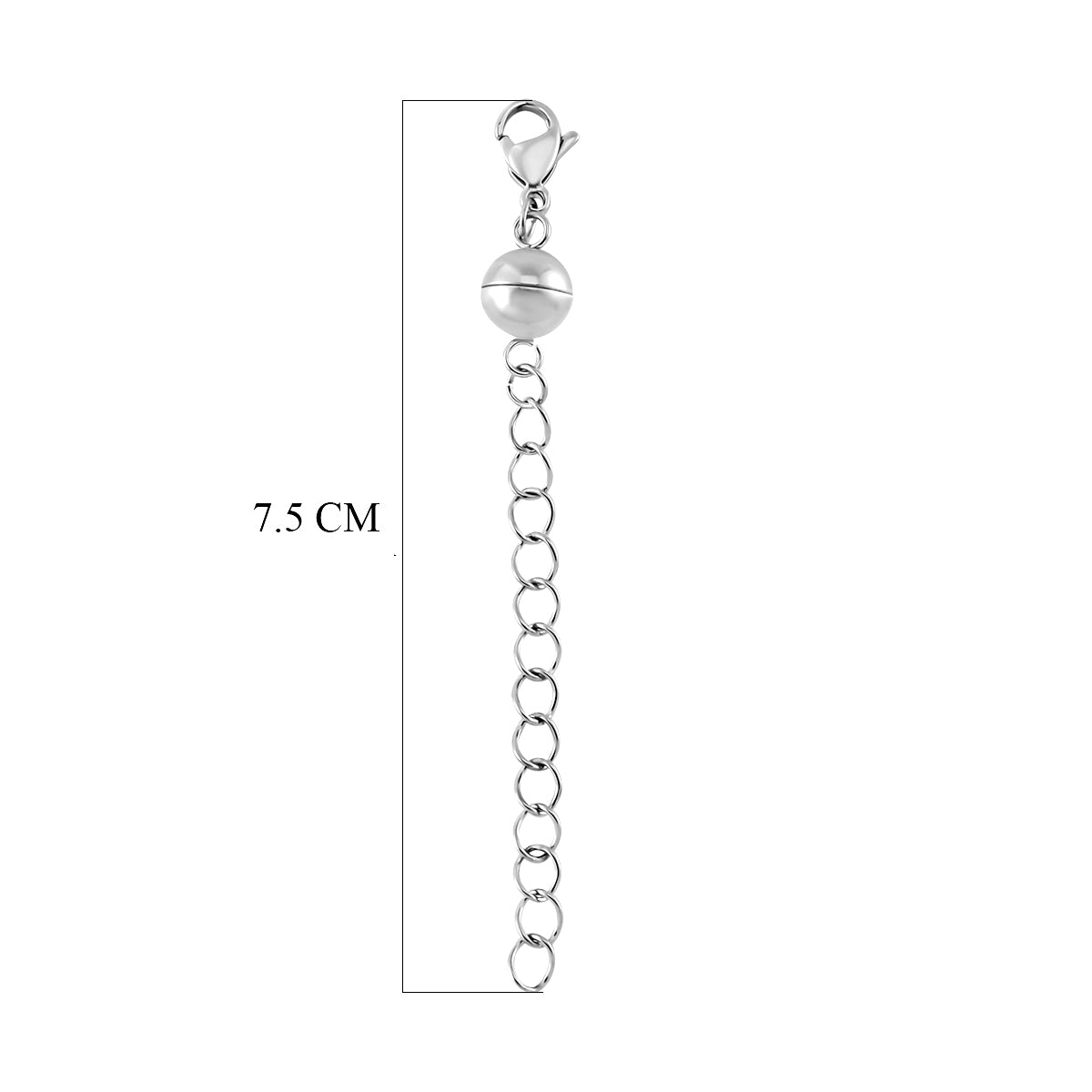 Reiner Edelstahl rhodiniert Schmuckset ca. 6,30g