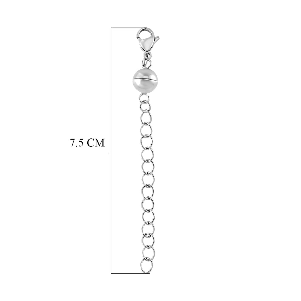 Reiner Edelstahl rhodiniert Schmuckset ca. 6,30g