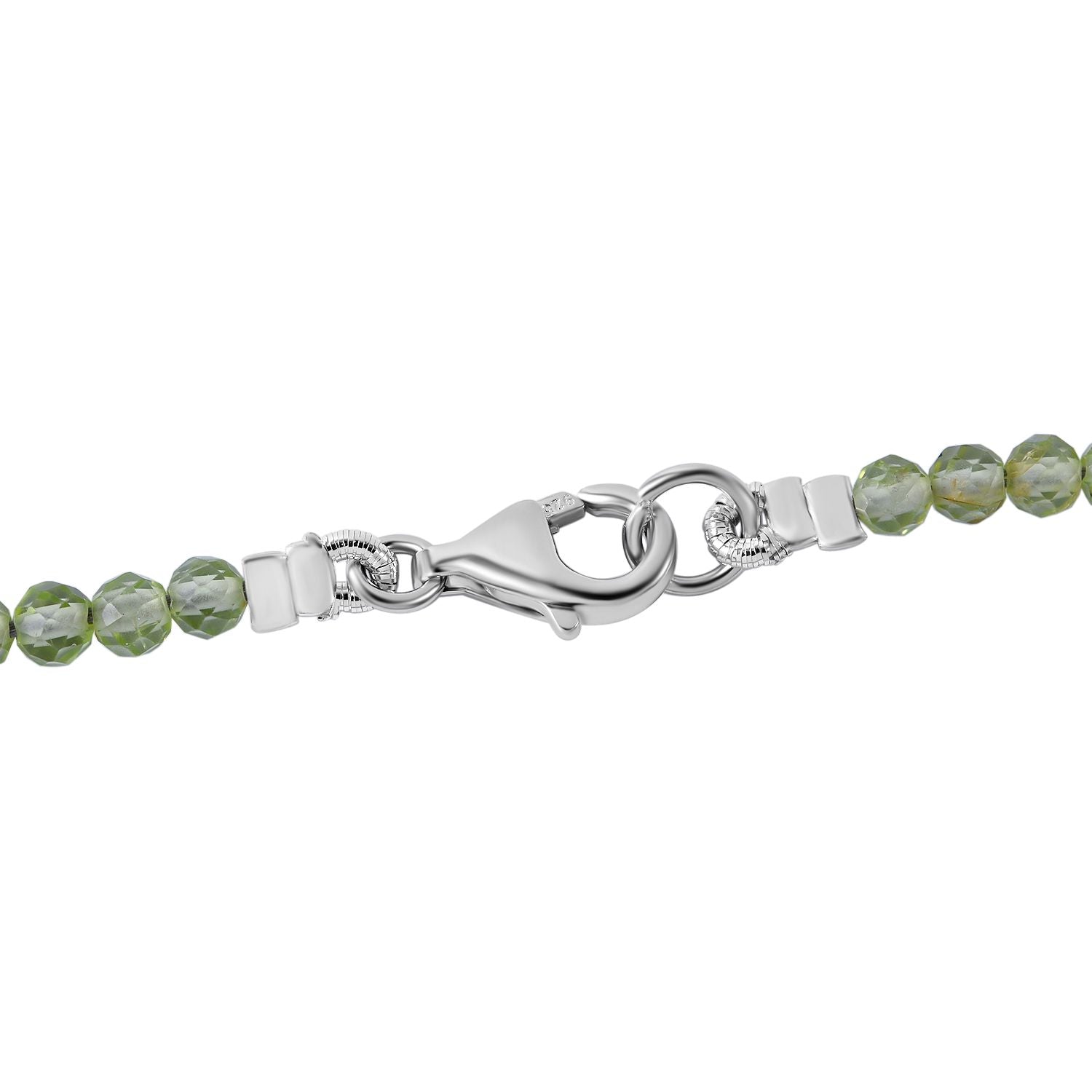 AA Peridot Anhänger mit Kette ca. 45 cm, 925 Silber Gelbgold Vermeil ca. 43.80 ct
