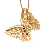 Giuseppe Perez Mehrfarbig Saphir Schmuckset, 925 Silber Rhodiniert und 750 Gelbgold Vermeil ca. 6,24 ct.