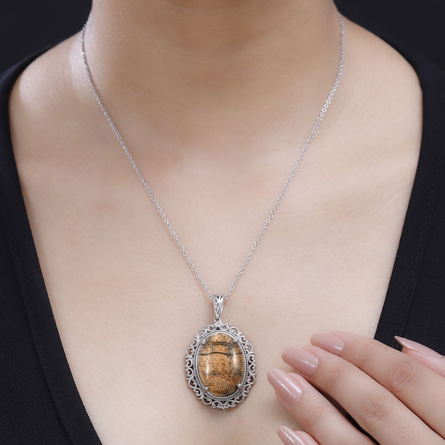 Bild Jasper Schmuckset ca. 26.00 ct