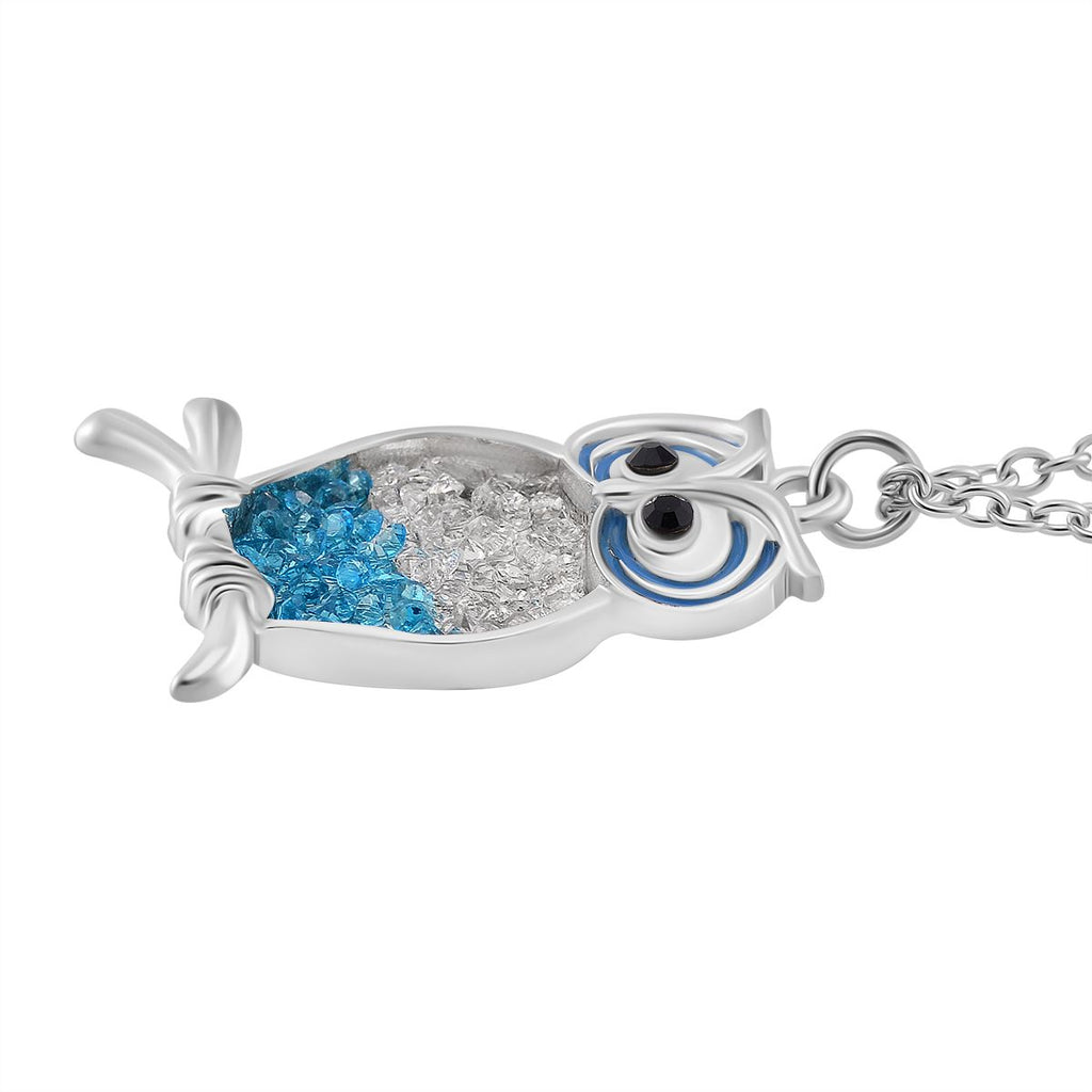 Weißer Kristall, Blauer Kristall Schmuckset