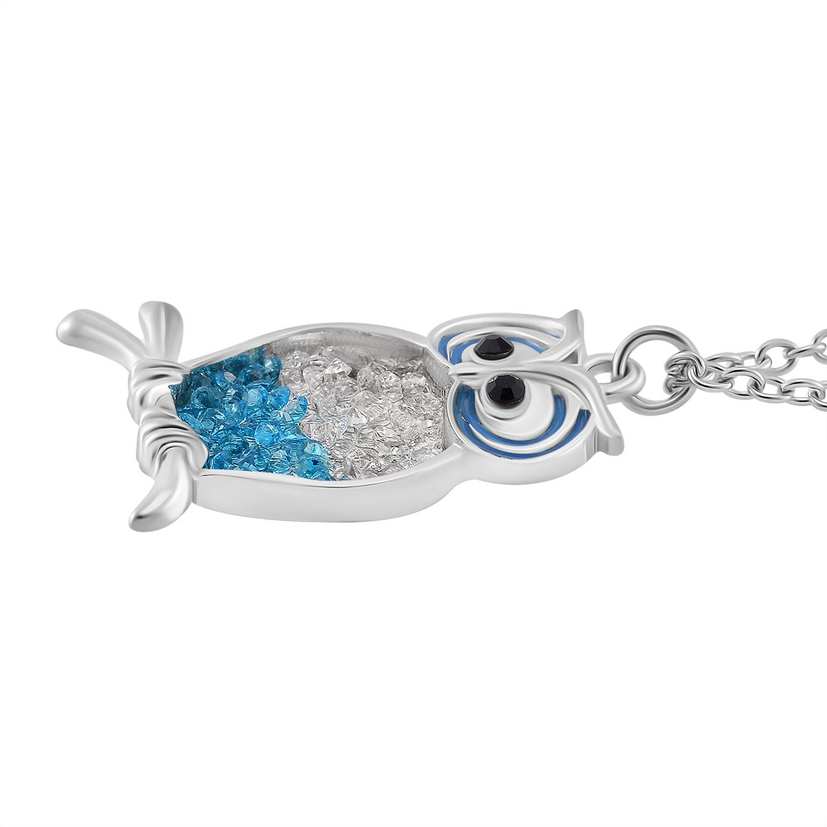 Weißer Kristall, Blauer Kristall Schmuckset