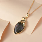 Labradorit Schmuckset ca. 6,48 ct.