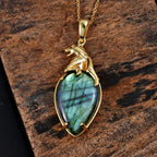 Labradorit Schmuckset ca. 6,48 ct.