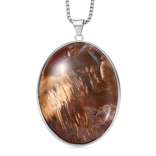 EXKLUSIVES ANGEBOT - Pfirsich Mondstein Anhänger mit Kette, ca. 300.00 ct