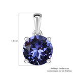 Tansanit Swarovski Kristall Schmuckset 925 Silber platiniert