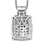 AA Alexandrit, Kaffee Zirkon Anhänger mit Kette (ca. 45 cm), 925 Silber rhodiniert ca. 2.42 ct