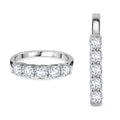 2er Set - Moissanit Anhänger und Ring (Größe 19.00), 925 Silber rhodiniert ca. 2.50 ct