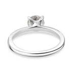 Moissanit Schmuckset 925 Silber Rhodiniert (Größe 18) ca. 2,46 ct.