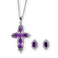 Afrikanischer Amethyst Schmuckset ca. 50 cm ca. 3.43 ct