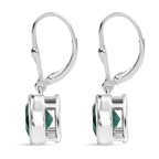 Smaragd-Quarz Triplette Schmuckset 925 Silber rhodiniert ca. 5,93 ct.