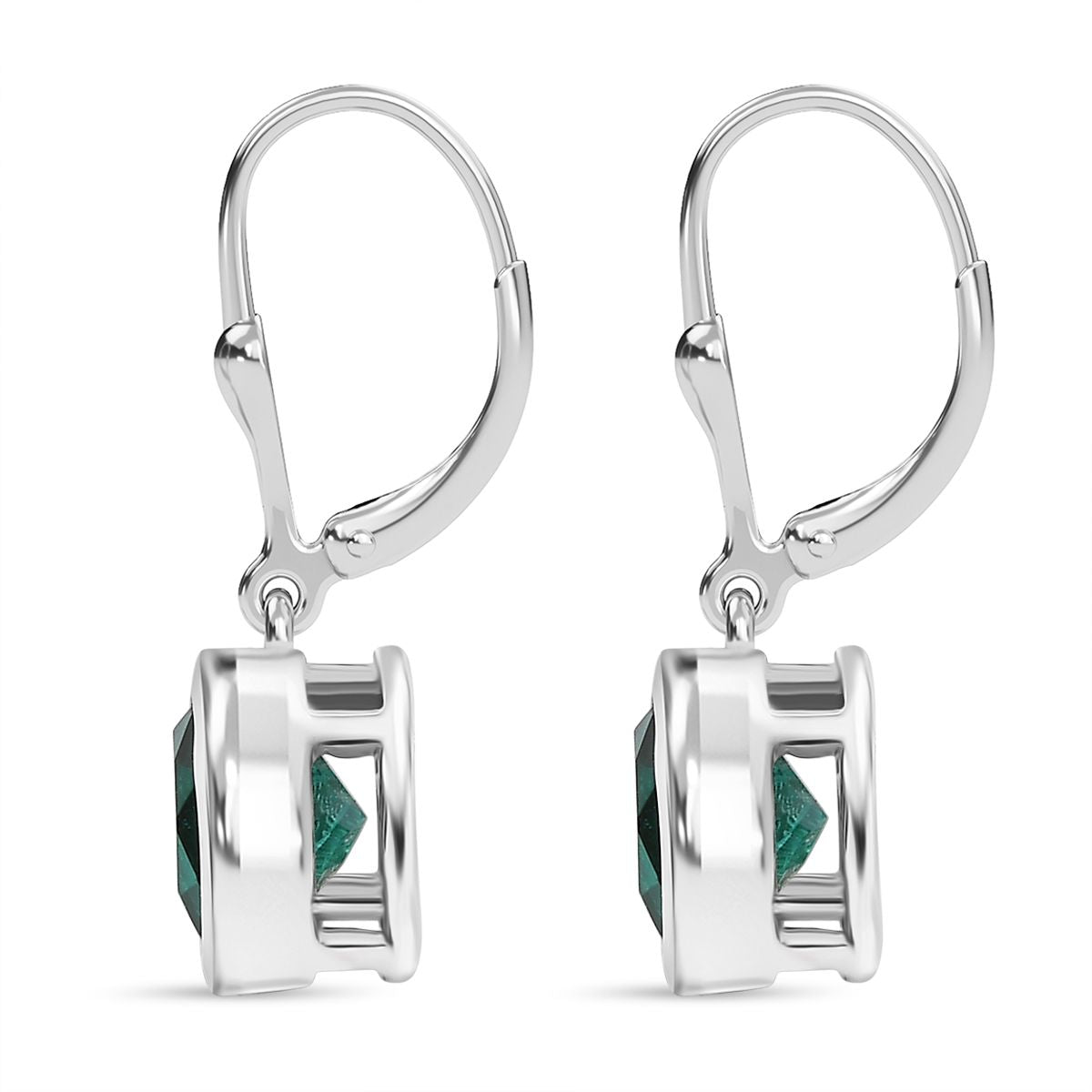 Smaragd-Quarz Triplette Schmuckset 925 Silber rhodiniert ca. 5,93 ct.