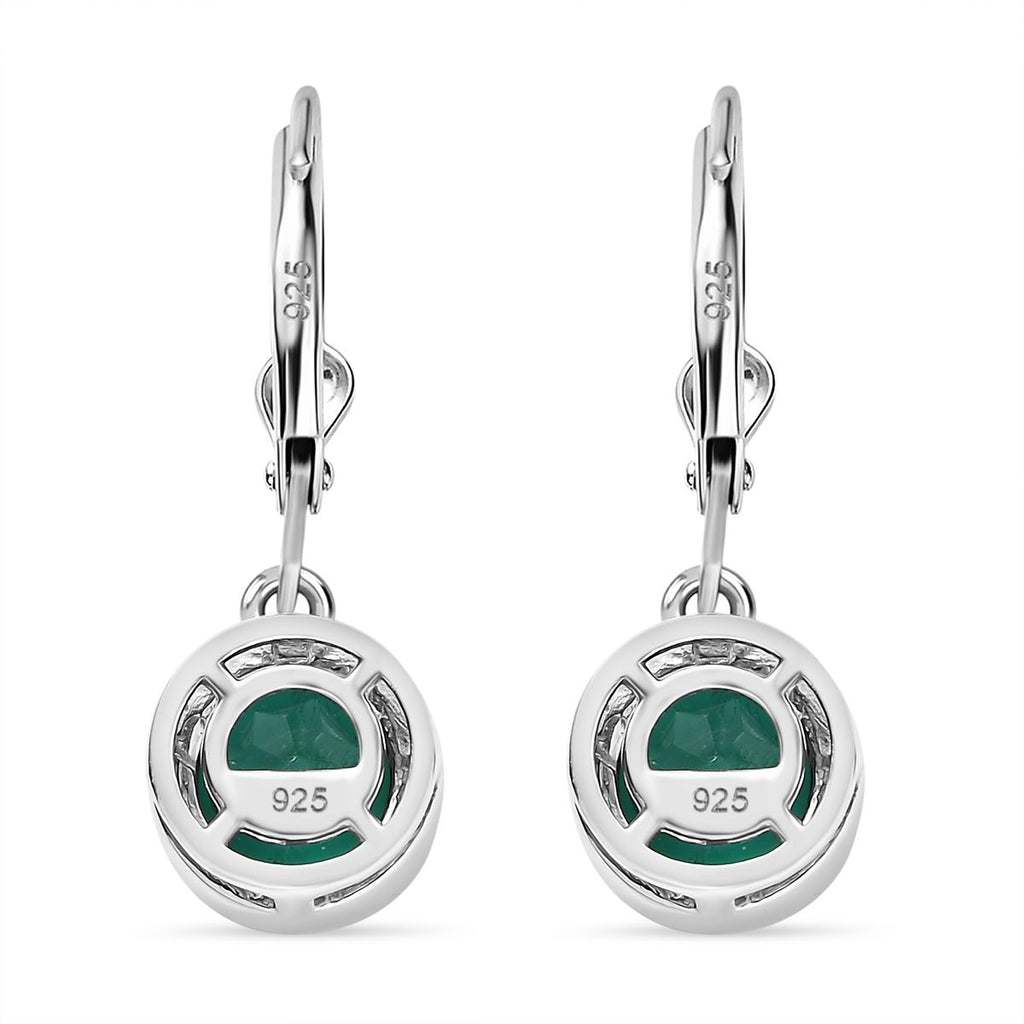 Smaragd-Quarz Triplette Schmuckset 925 Silber rhodiniert ca. 5,93 ct.