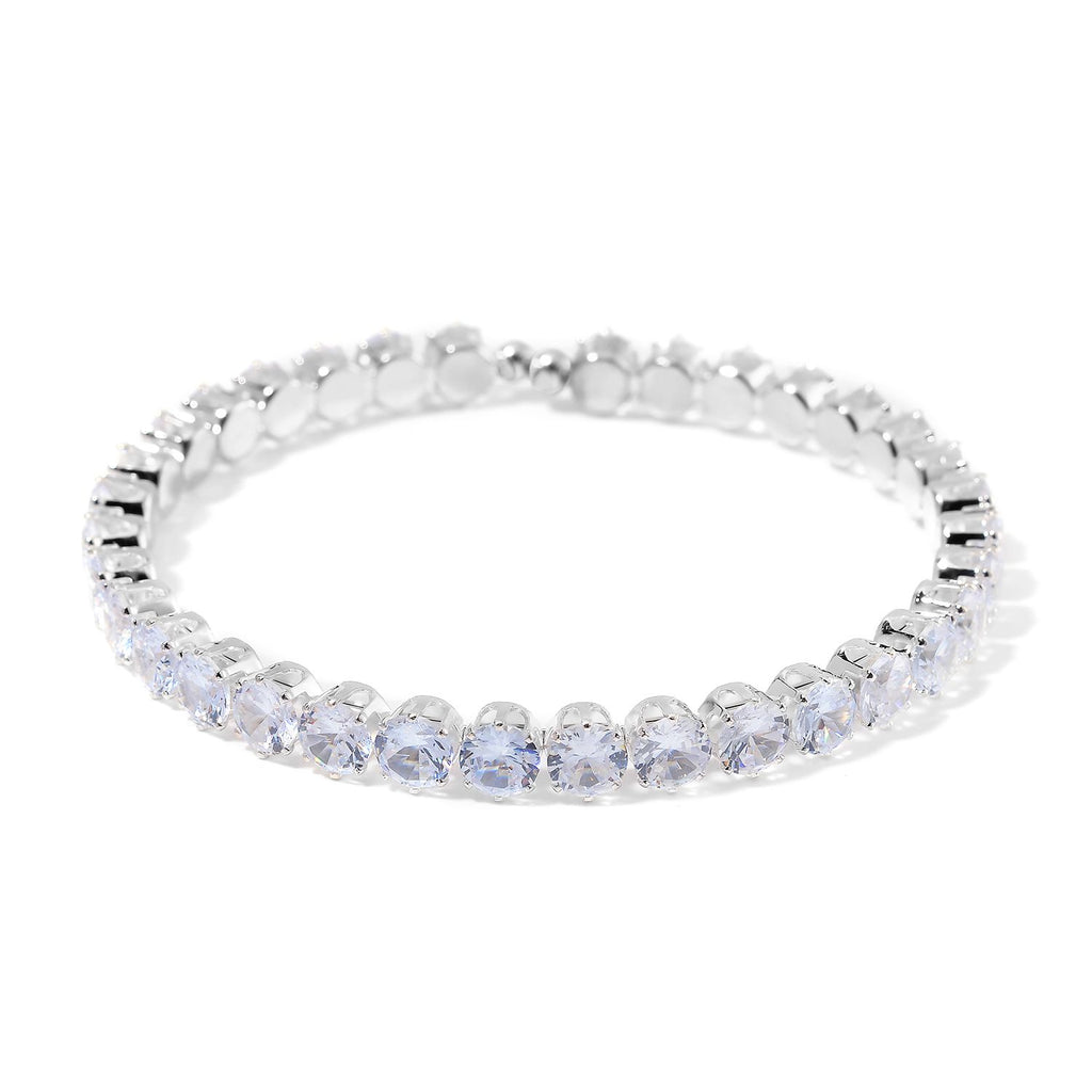 Weißer Zirkonia Schmuckset Nickelfreies Messing