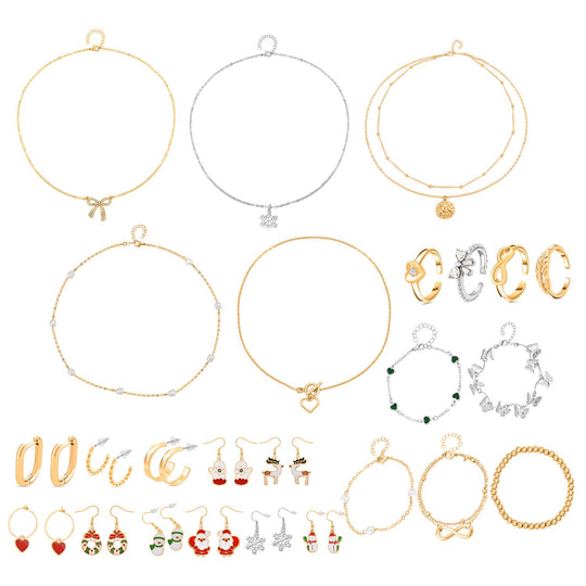 Weiße Muschelkernperle, Kunststoff Perle Schmuckset Legierung, Legierung emailliert, Legierung Std Gelb