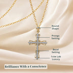 LUXURIANT DIAMOND - Lab Grown Diamant SI-GH Schmuckset ca. 50 cm 925 Silber 750 Gelbgold vermeil ca. 1,00 ct.