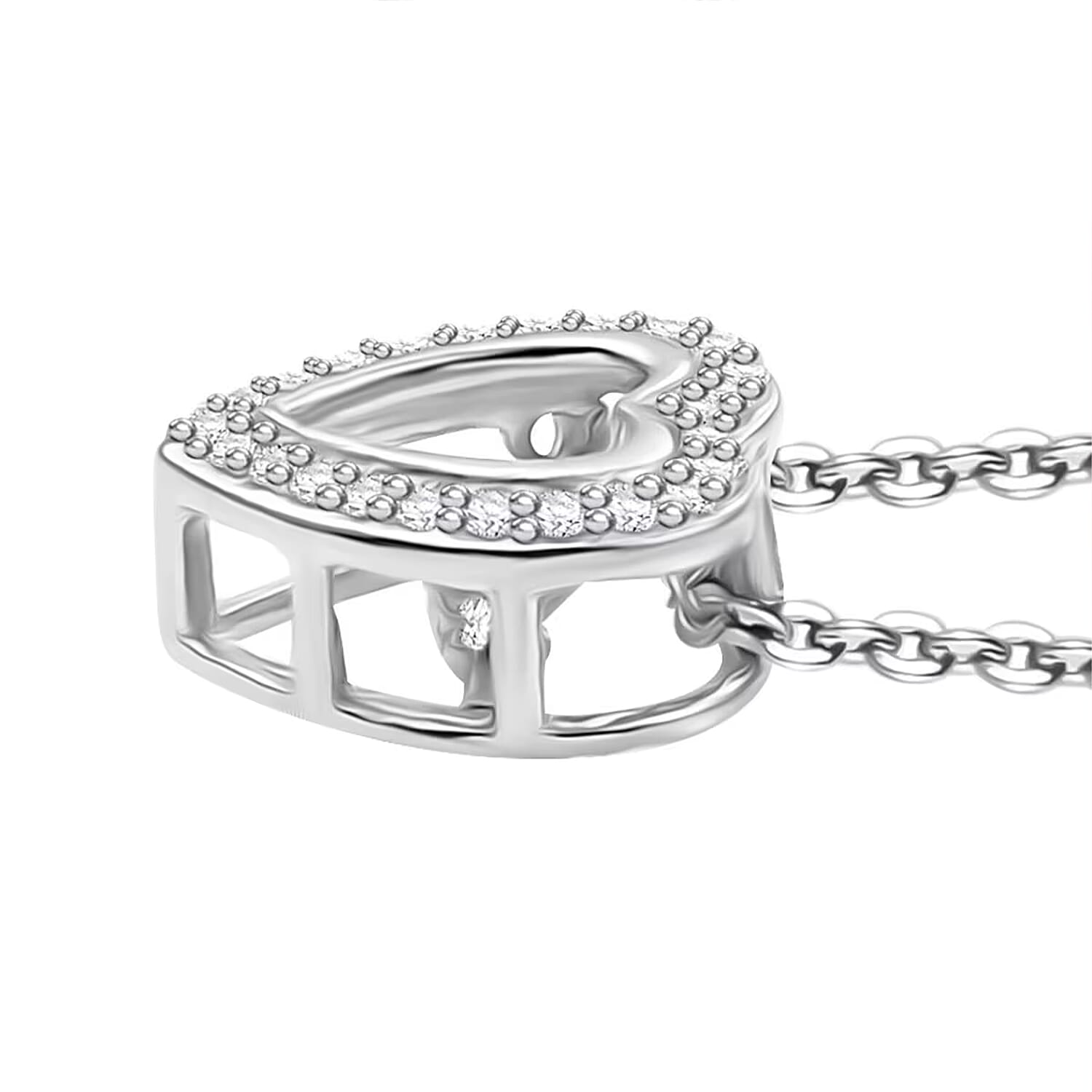 LUXURIANT DIAMOND - Lab Grown Diamant SI Schmuckset ca. 50 cm 925 Silber rhodiniert ca. 0,20 ct.