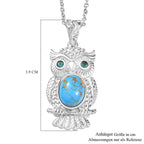 Blaues Türkis, Ozean Blauer Apatit Schmuckset ca. 2.87 ct