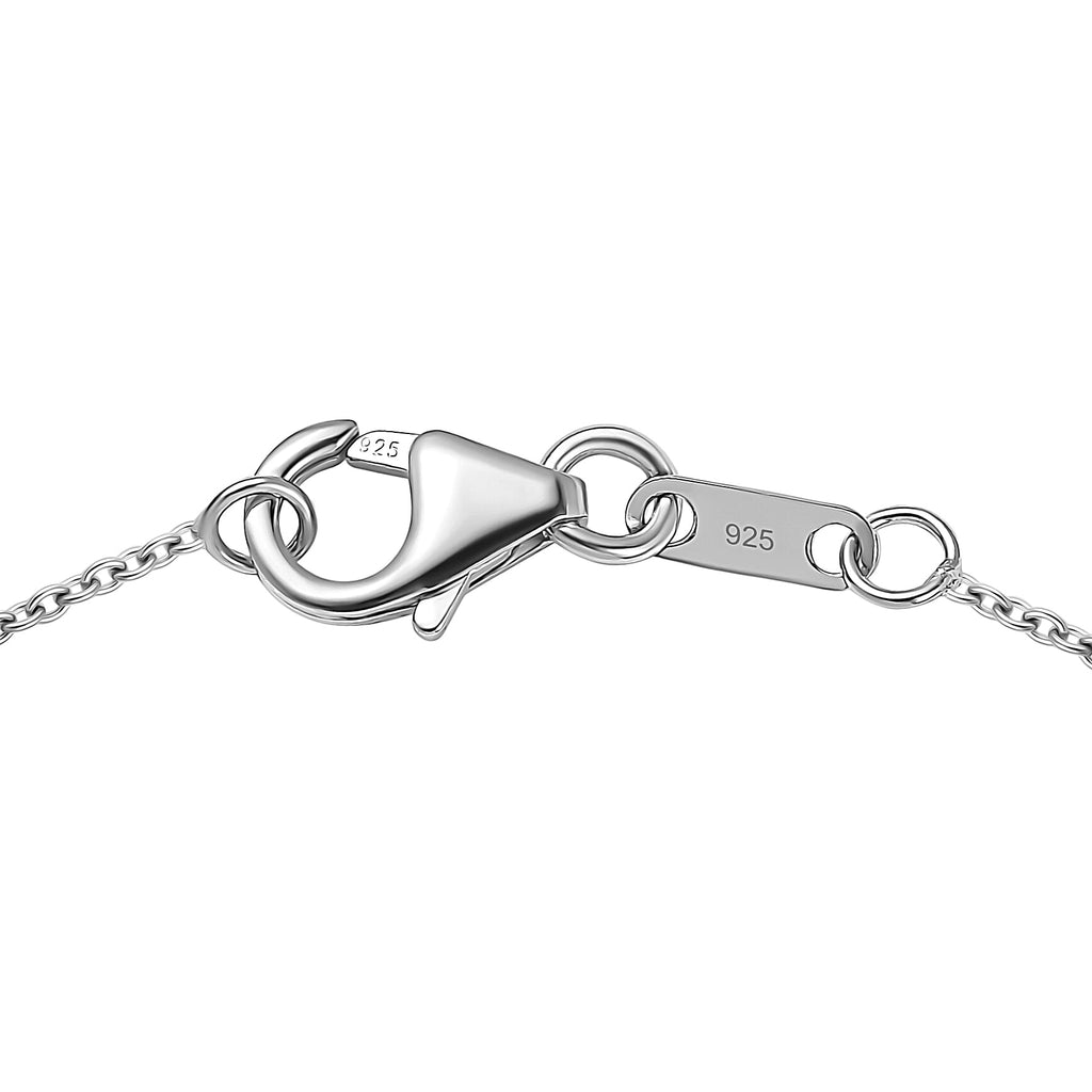 Moissanit, Niassa Rubin Schmuckset ca. 50 cm 925 Silber rhodiniert ca. 3.65 ct